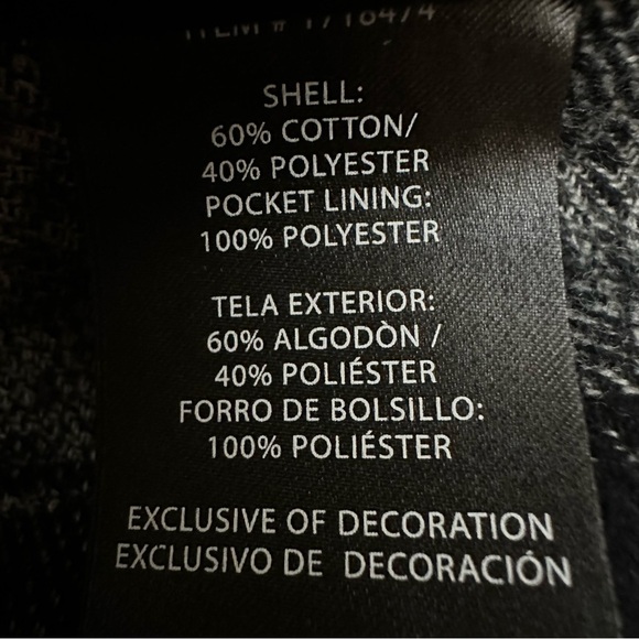 NWT Colorado Clothing Black and Gray Plaid Flannel Shirt - Picture 9 of 9